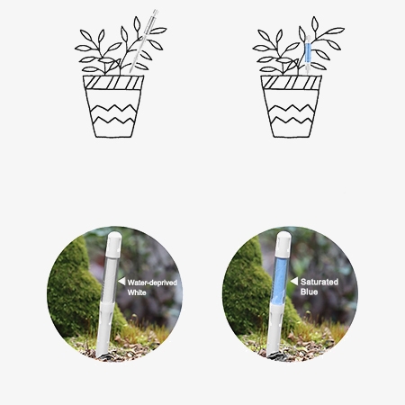 Plant soil moisture meter detail
