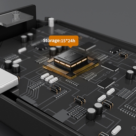 Portable radiation detector detail