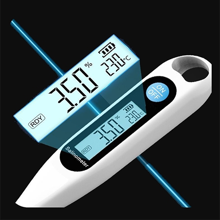 Portable salt meter detail