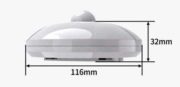 Radiation Level Sensor Dimensions