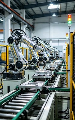 Rotary rotary angle sensor for robotic arms