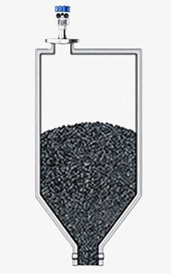 Silo level measurement picture