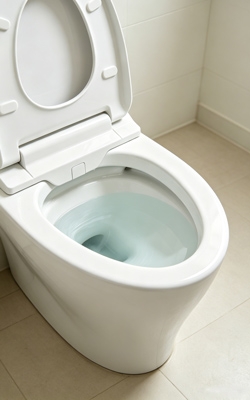 Smart toilet water level monitoring