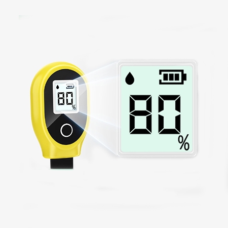 Soil moisture meter for garden detail