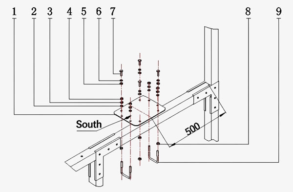 Thermal Radiation Sensor Installation Diagram
