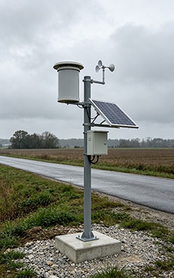 Tipping Bucket Rain Sensor For Rain Station
