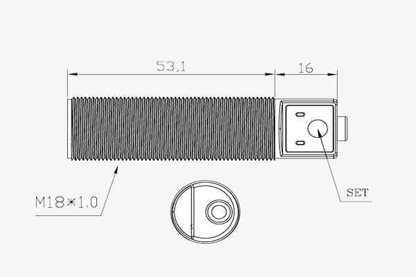Ultrasonic Level Switch Dimensions