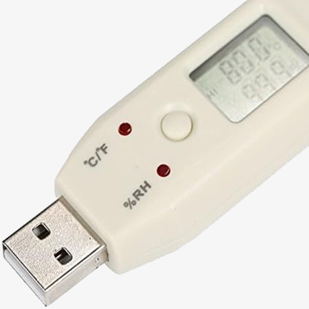 USB temperature humidity data logger detail