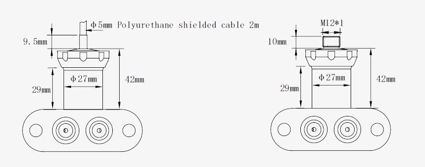 Water differential pressure sensor dimensions