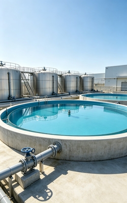 Water supply filter tanks