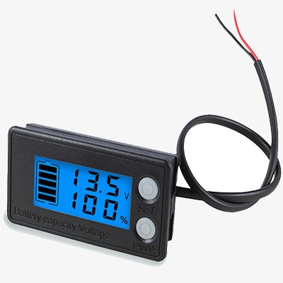 Waterproof DC Battery Indicator Side View