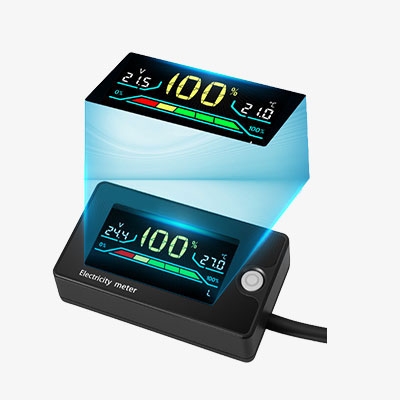 Waterproof LCD Battery Indicator Side Views