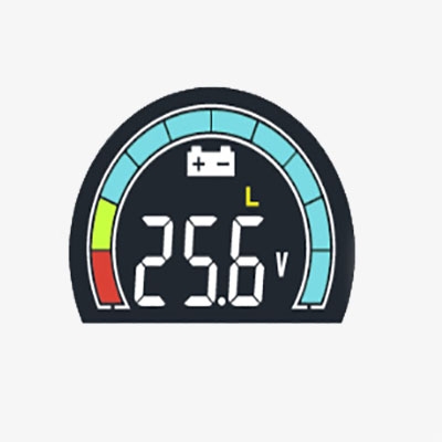 Waterproof Round DC Battery Meter Main Display