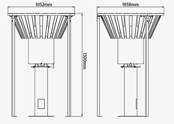 Weighing Rain Sensor Dimensions
