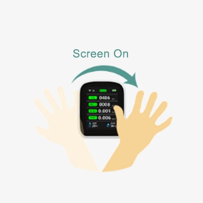 Wireless Air Quality Sensor Wake Screen