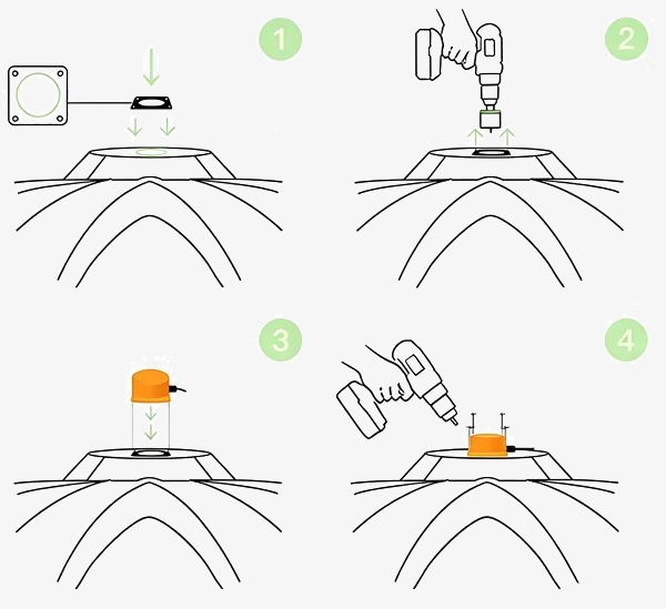 Wireless ultrasonic level sensor installation method