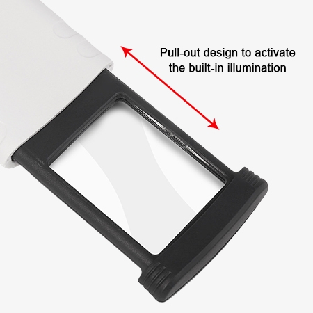 Pull-out pocket magnifying glass sliding structure