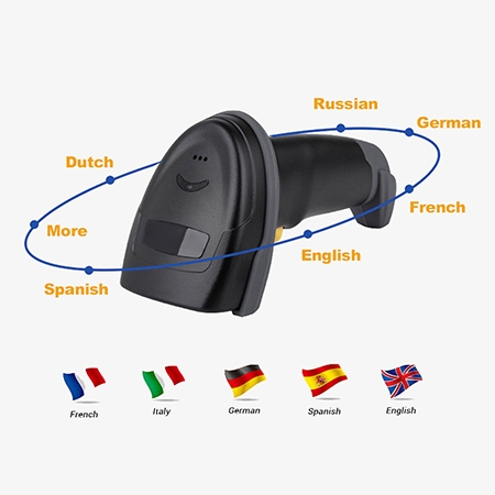 QR and barcode scanner detail