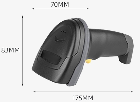 QR and barcode scanner size