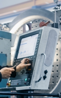 Radiation detectors for industrial equipment operation