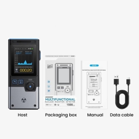 Radioactive radiation detector packaging list