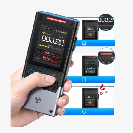 Radioactive radiation detector using image