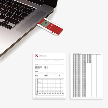 Refrigerator temperature data logger usb using view