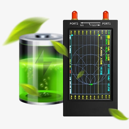 RF vector network analyzer battery