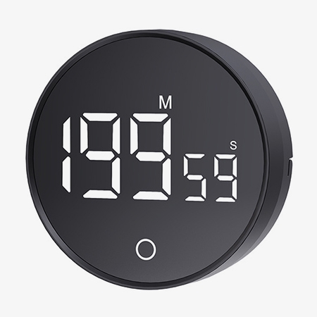 Rotating digital kitchen timer large led display screen