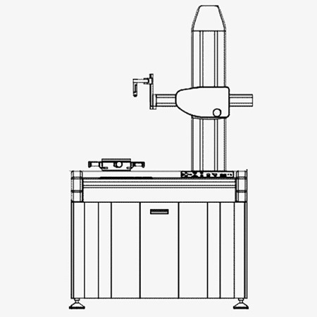 Roundness measuring tester detail