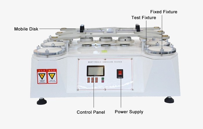 Six-station martindale abrasion tester details