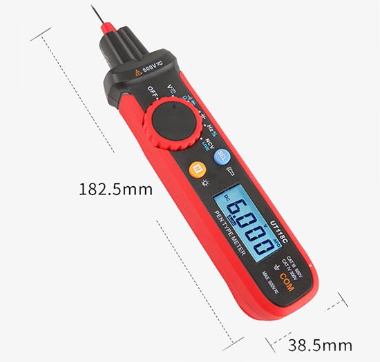 Pen type digital multimeter size