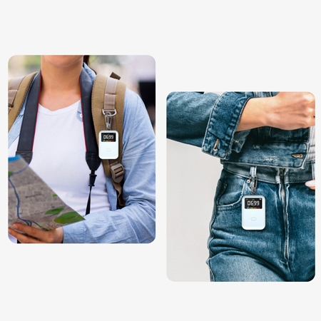 Small size mini CO2 air quality monitor