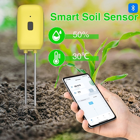 Smart bluetooth soil tester detail