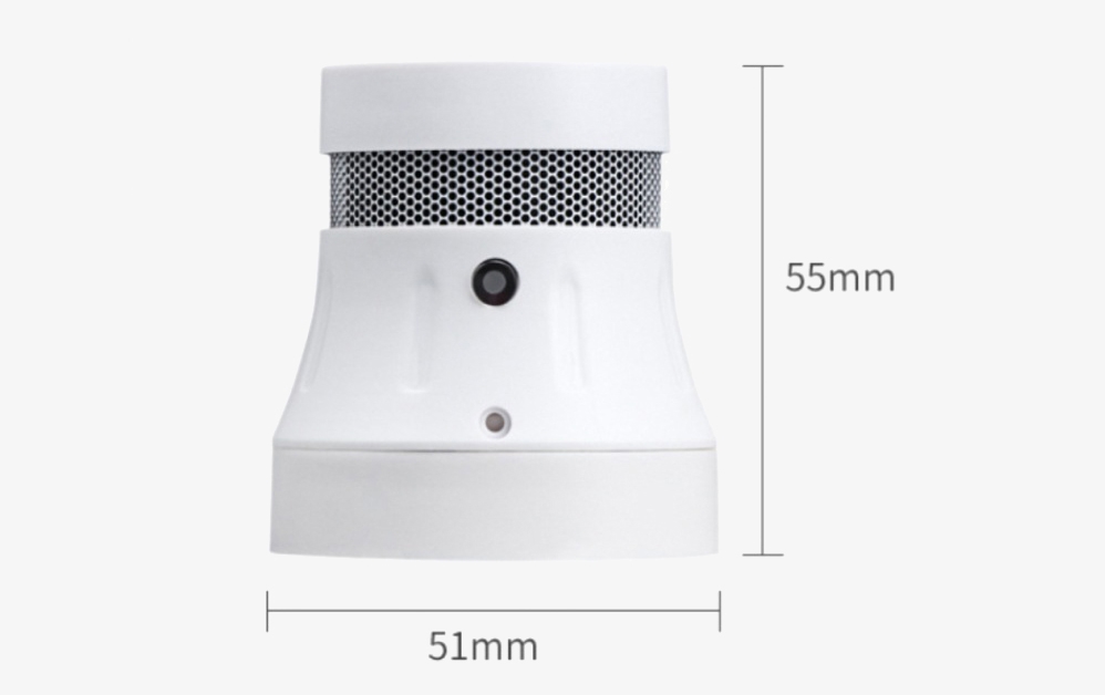 Smart smoke detector size