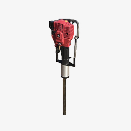Soil drilling machine for sampling without disturbance
