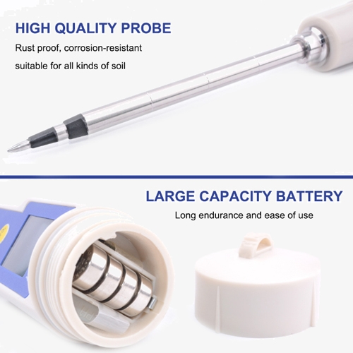 Soil EC meter with high precision probe