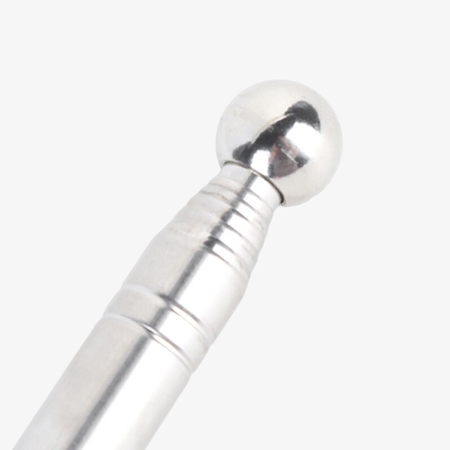 Sound detection hammer has solid chrome plated ball head