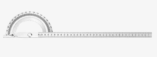 Stainless steel angle protractor