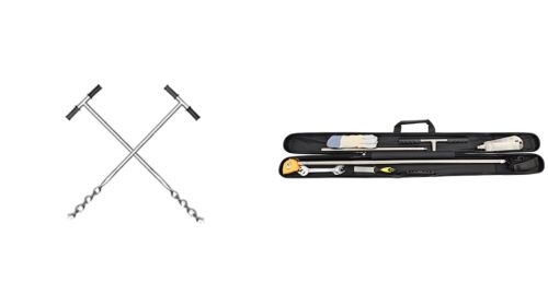 Stainles steel core soil sampling kit and Stainless steel soil probe dill