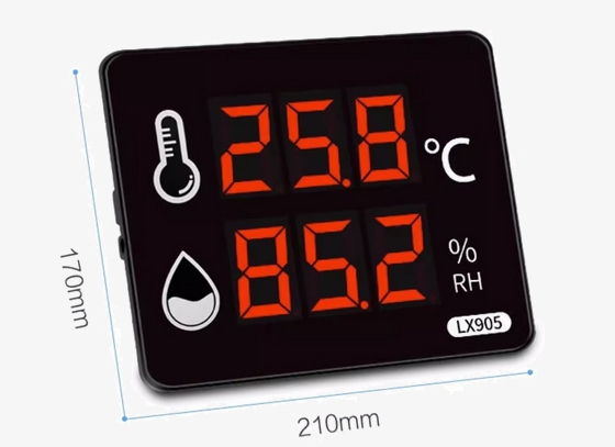Temp and humidity data logger dimensions