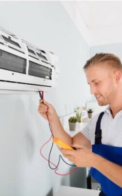 Thermal imaging camera for air conditioning inspection