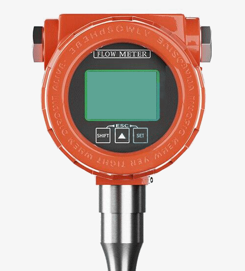 Thermal mass flow meter detail one