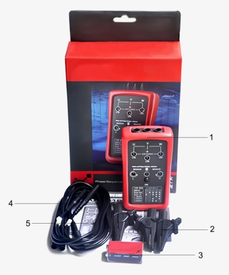 Three phase sequence indicator package