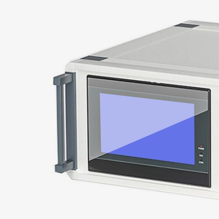 Touch screen of air pressure leak tester