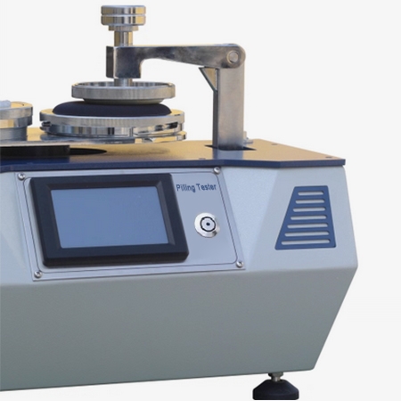 Touchscreen of abrasion pilling tester.