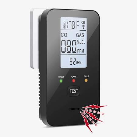 Travel carbon monoxide detector using image