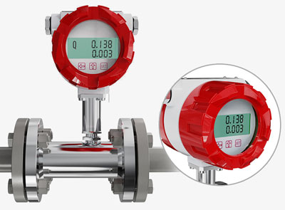 Turbine flow meter with smart head