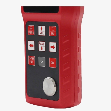 Ultrasonic coating thickness gauge bottons view