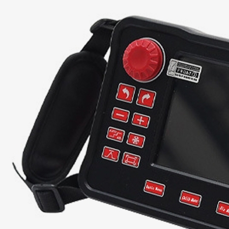 Ultrasonic flaw detector botton
